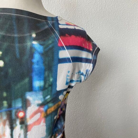 Fresh FX Art Deco Auto City Sublimation Design T-Shirt SZ L - Picture 8 of 10